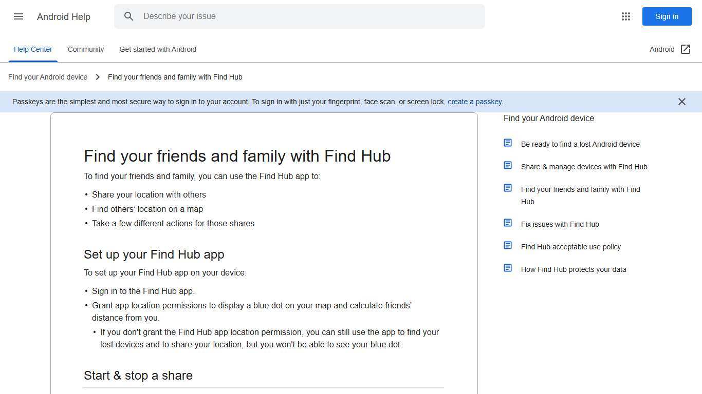 Find your friends and family with Find Hub - Android Help